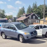 Cars Collide on Harrison Avenue
